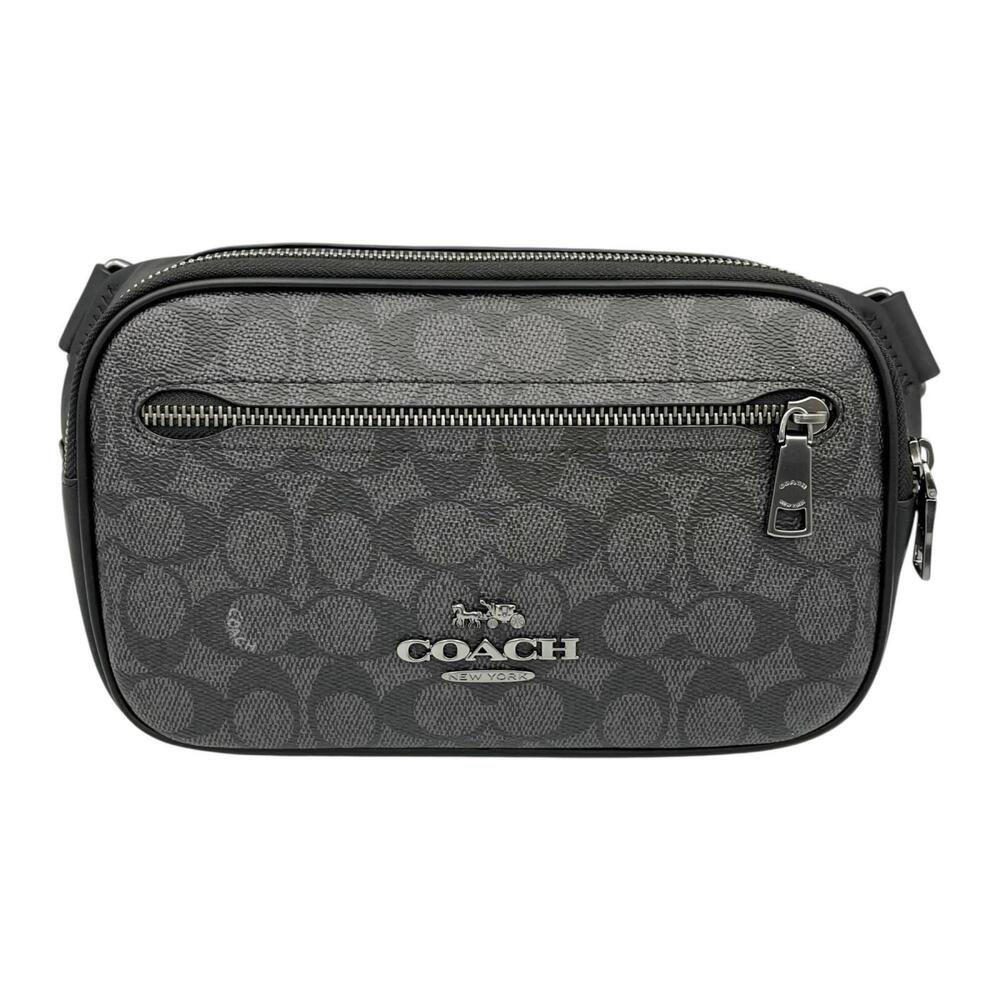 Coach body bag, Elias belt bag CZ400QBMI5, smooth leather/signature coated ca...